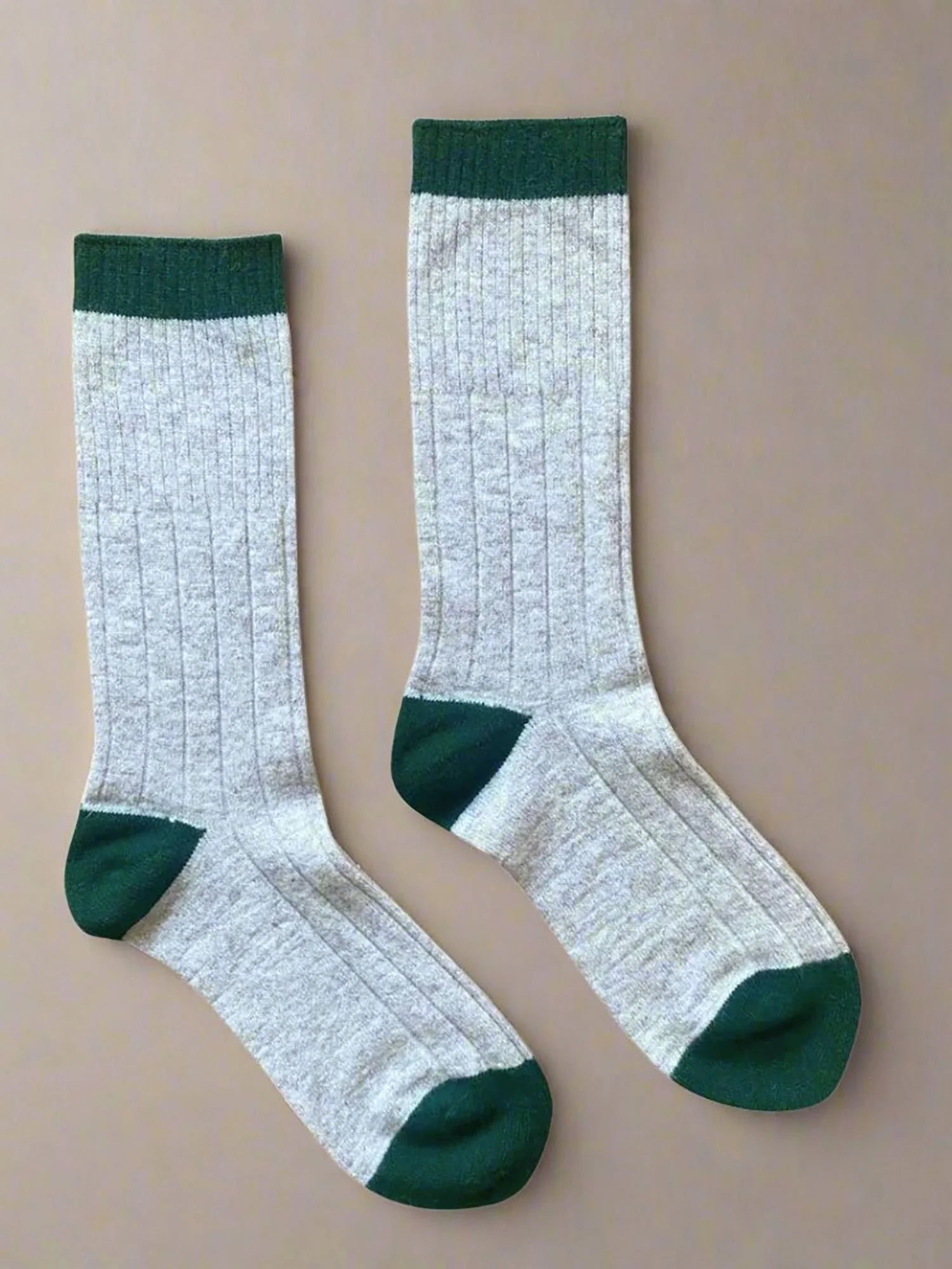 KLUE merino wool socks with Bands | Sand-Green
