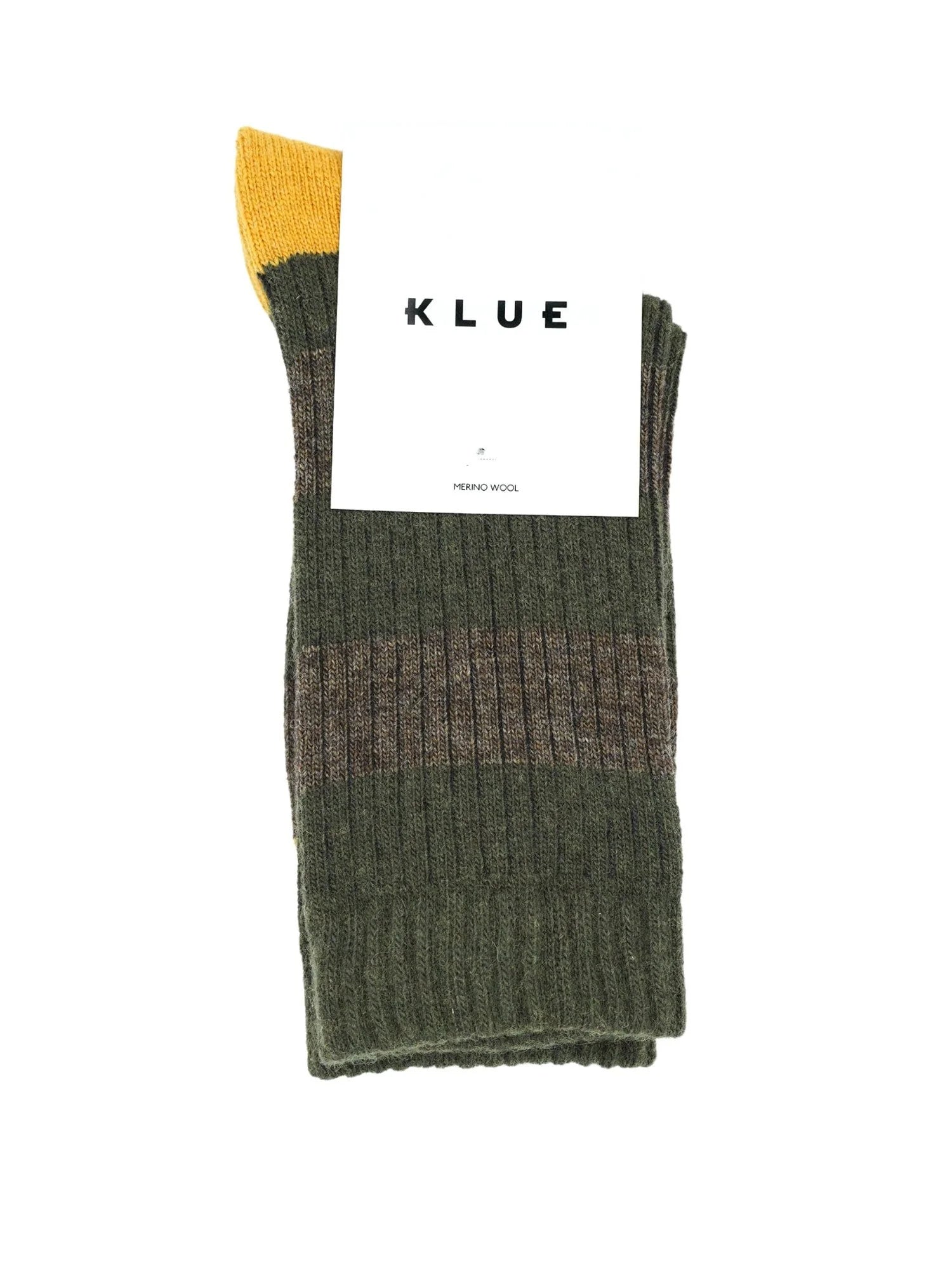 KLUE Merino Wool socks with Stripes | Black-Red