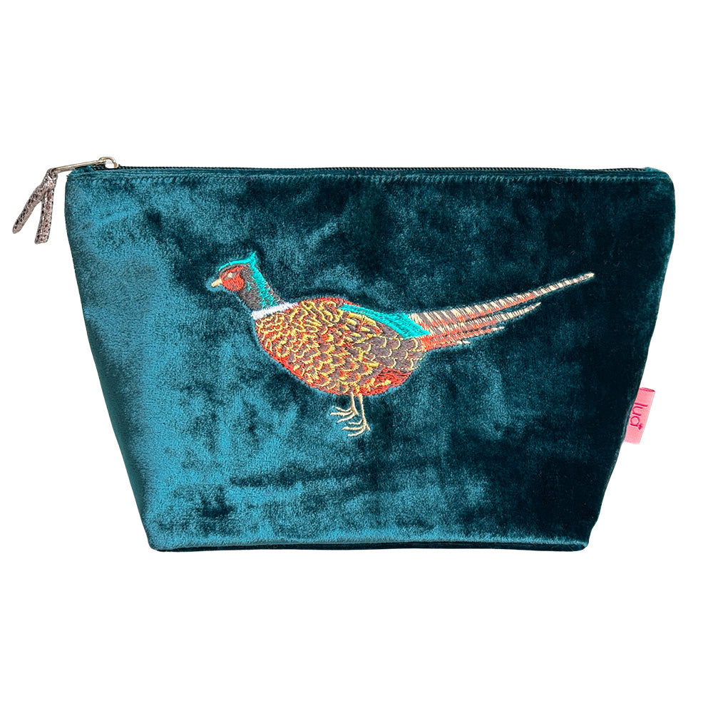 Lua Wide Velvet Cosmetic Pouch