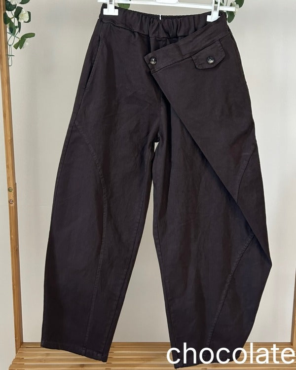 T1 Barrel Leg Wrap Trousers