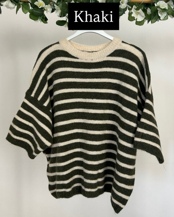 T1 Striped Jumper Short Sleeved