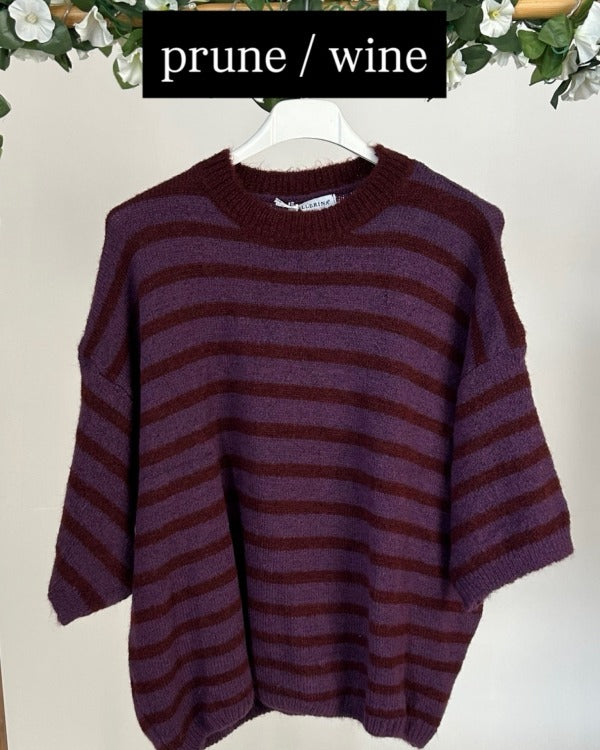 T1 Striped Jumper Short Sleeved