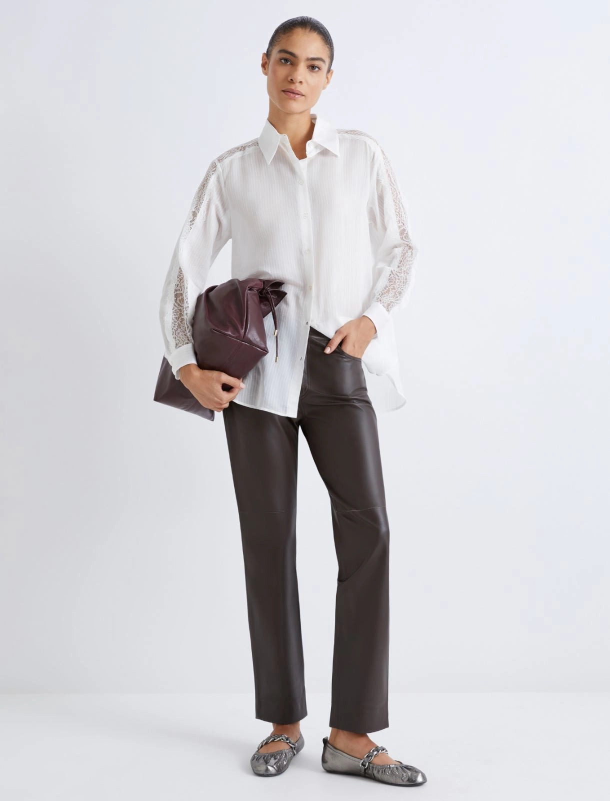 Marella Doroty Leather Trouser