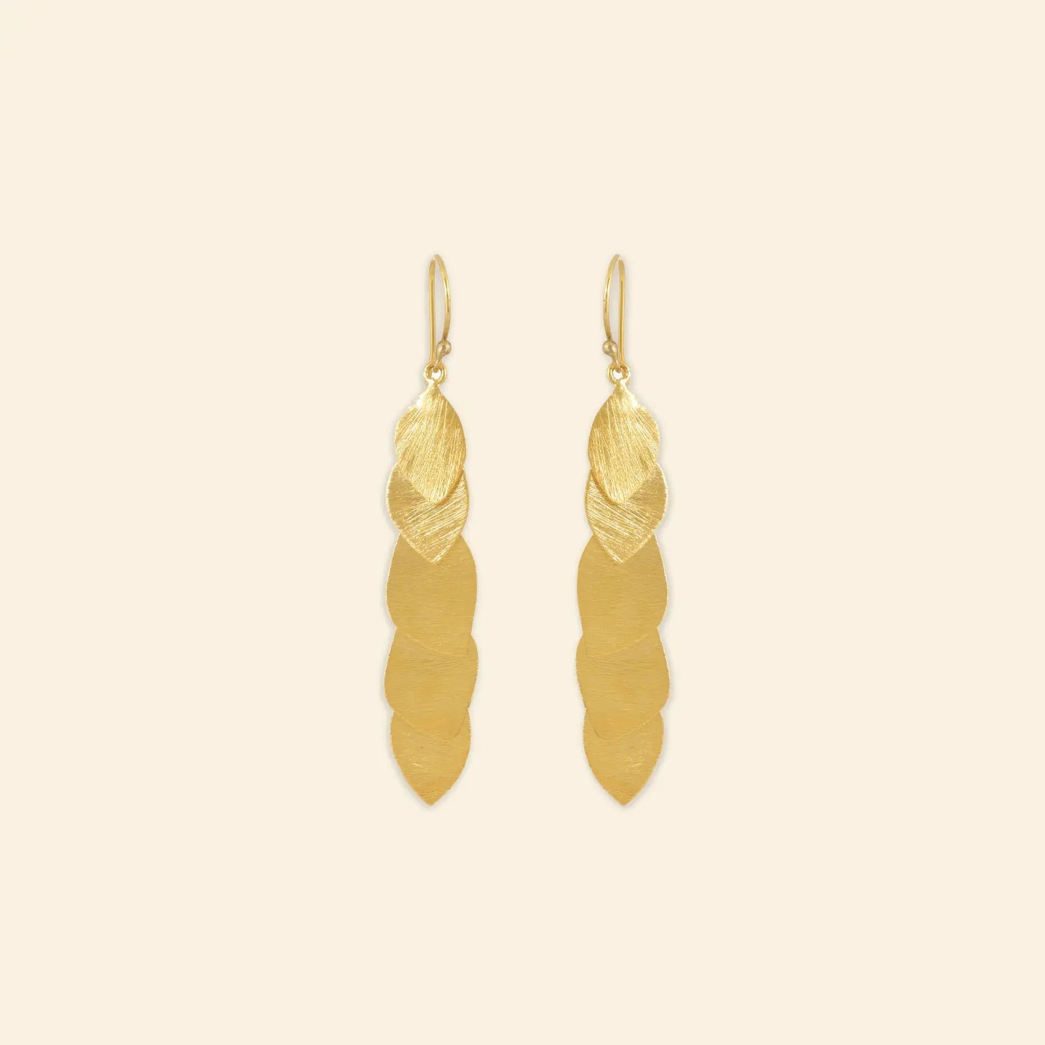 Ekadori Earrings Cascade Leaf
