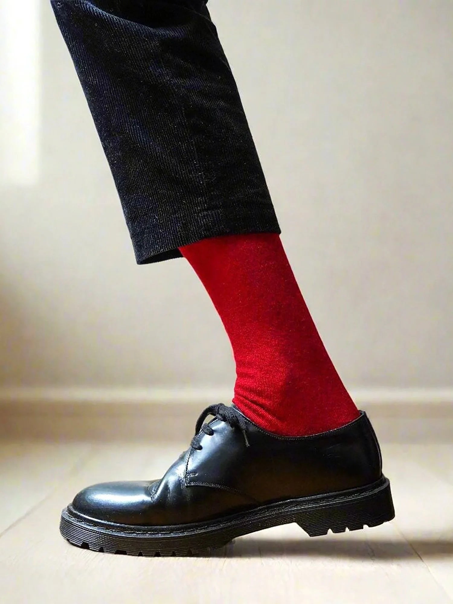 KLUE plain merino wool socks | Burgundy