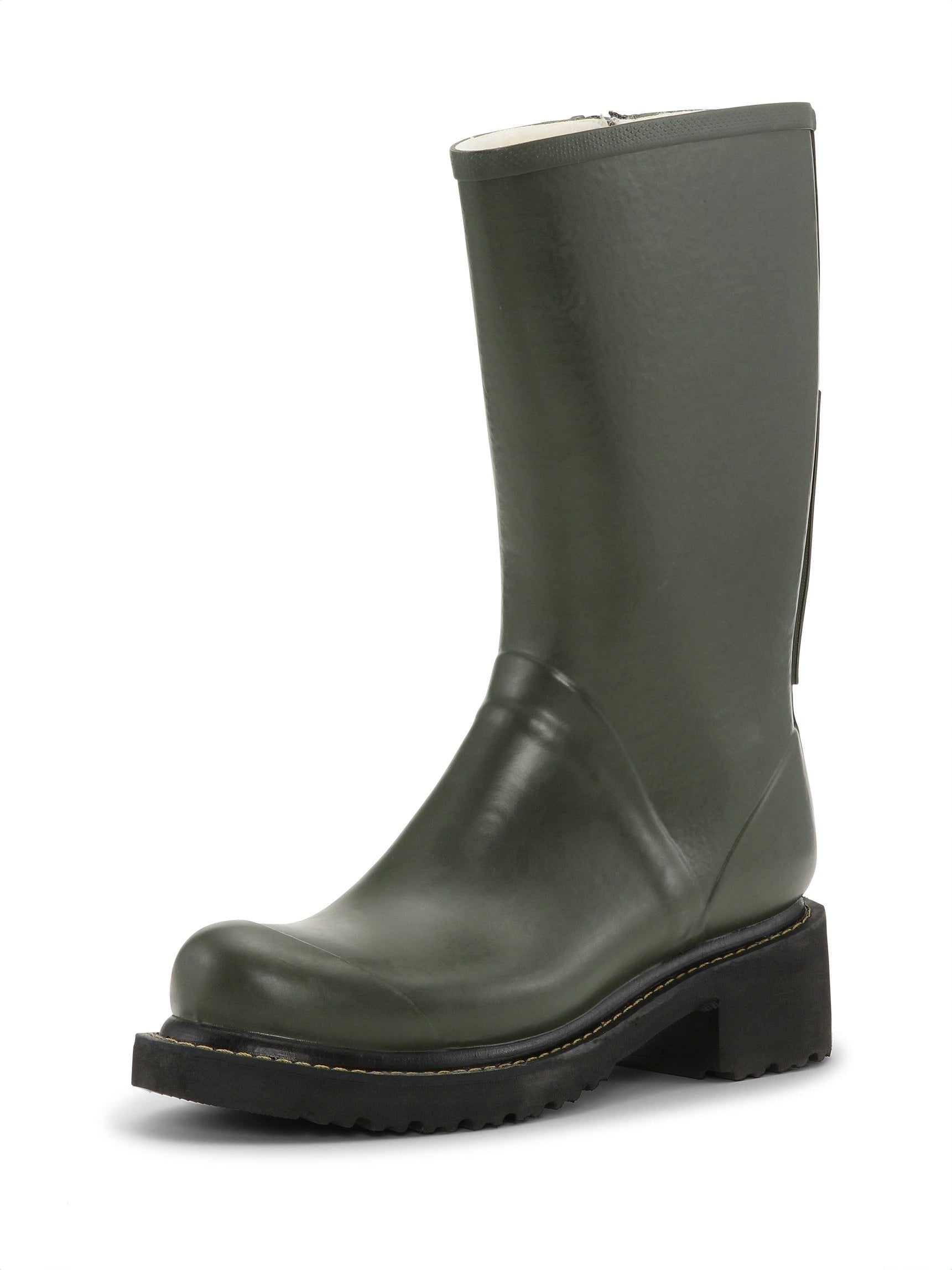 Ilse Jacobsen 3/4 Rubber Boots w Zip Rub47Zip