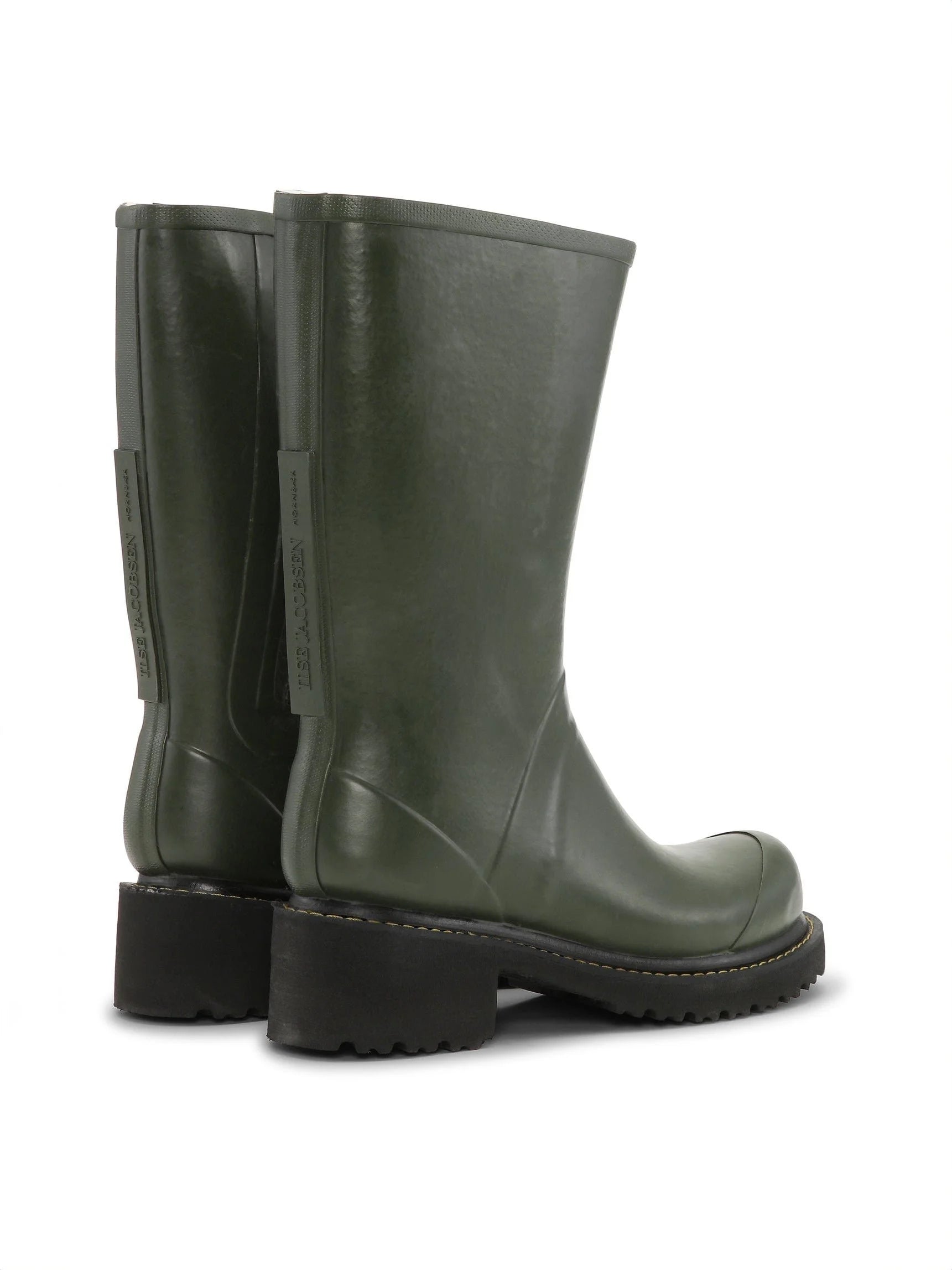 Ilse Jacobsen 3/4 Rubber Boots w Zip Rub47Zip