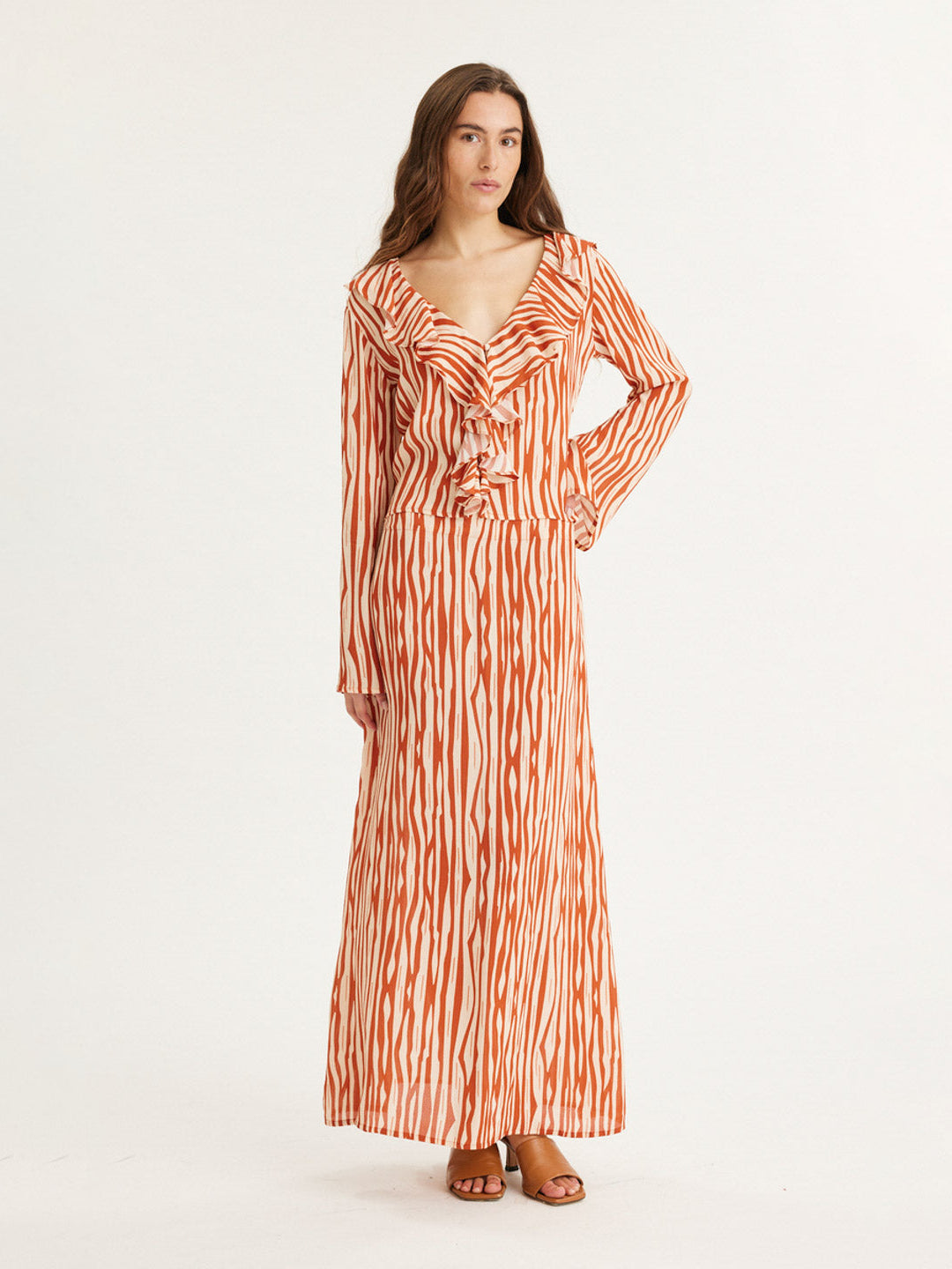 Summery Arlo Ruffle Shirt