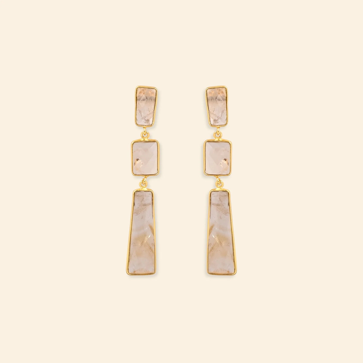 Ekadori Earrings Stone Accord