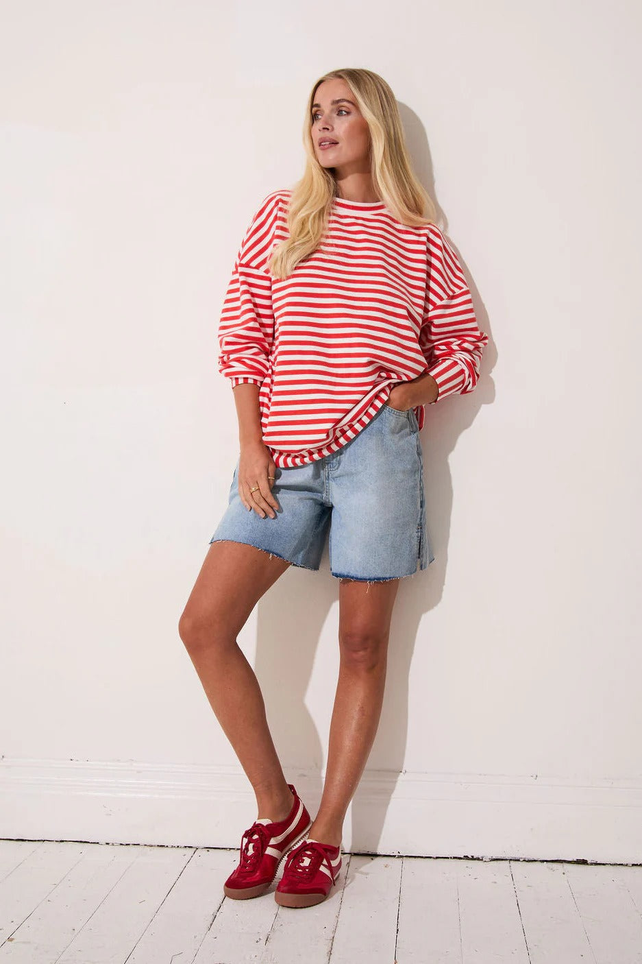 FIKA Zara Sweat Red/White