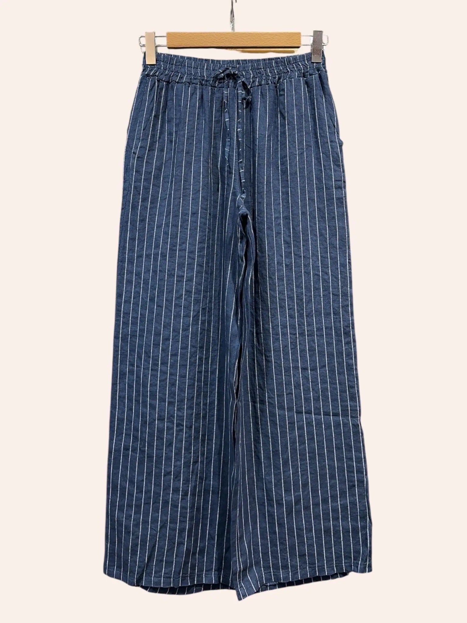 NAIS Wide-Leg Striped Trousers