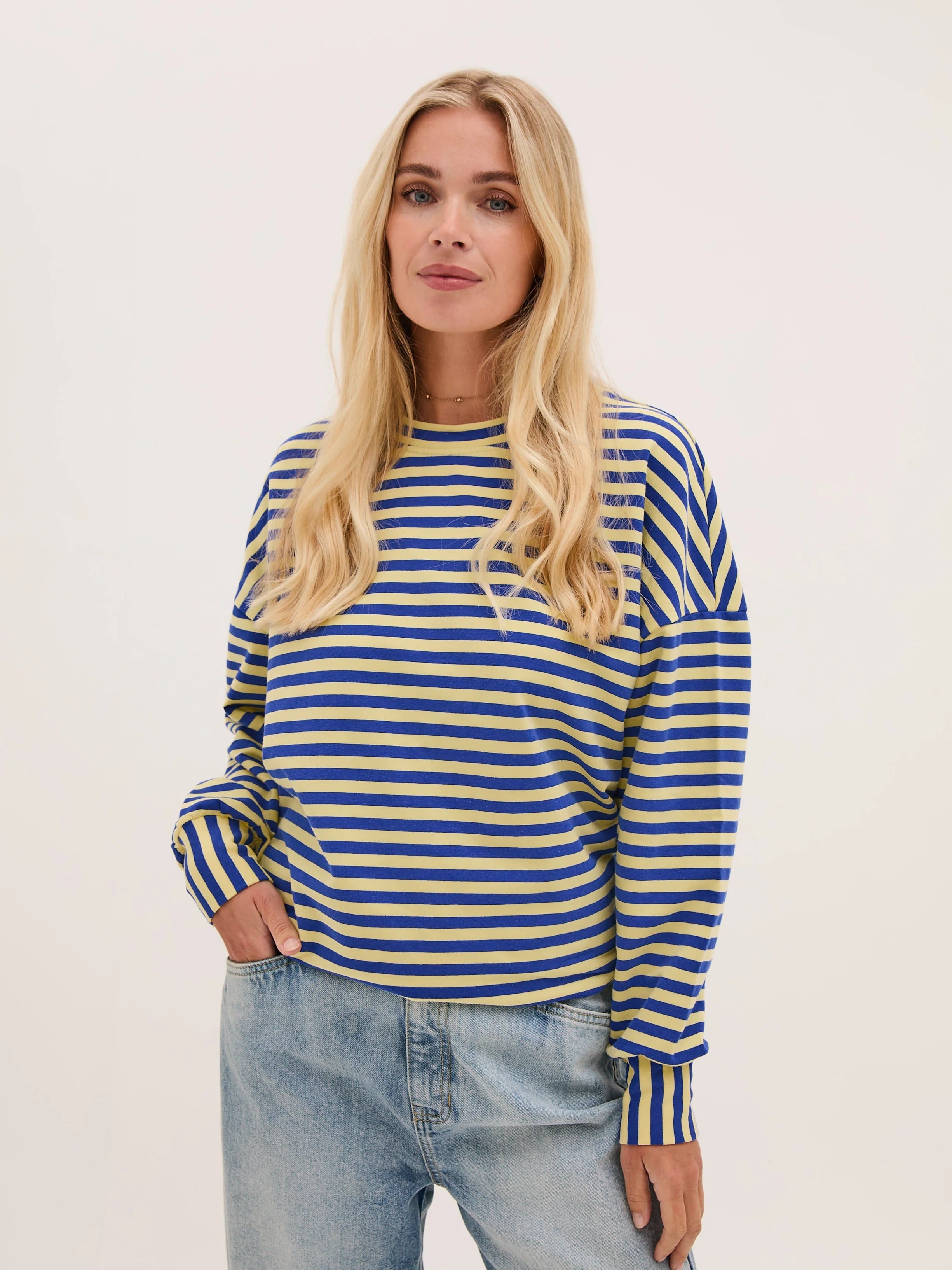 FIKA Zara Sweat Blue/Yellow