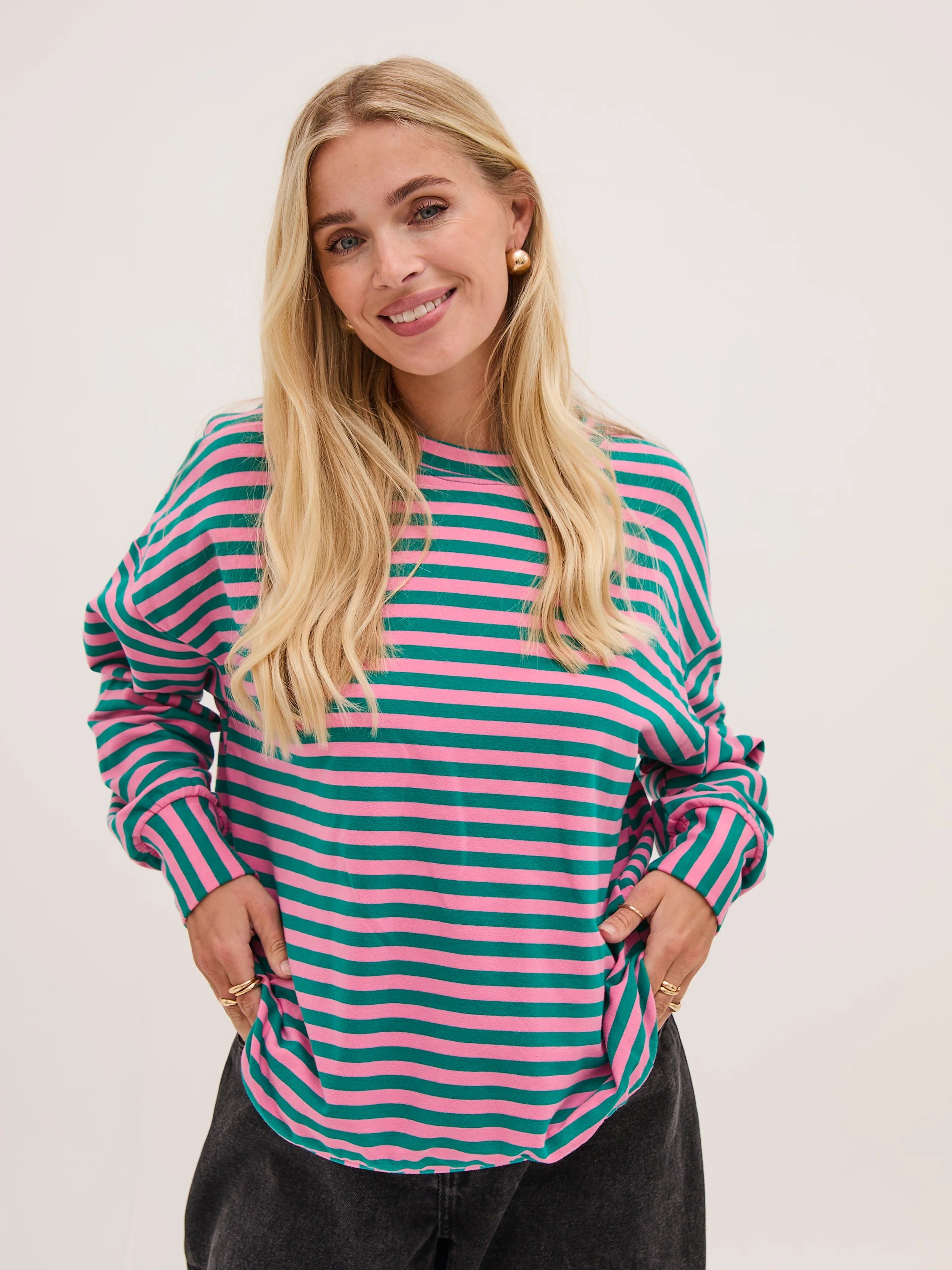 FIKA Zara Sweat Green/Pink
