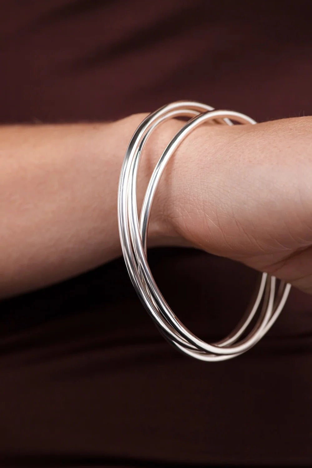 Andea Triple Thin Bangle