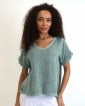 T1 Linen Cotton Mix Top